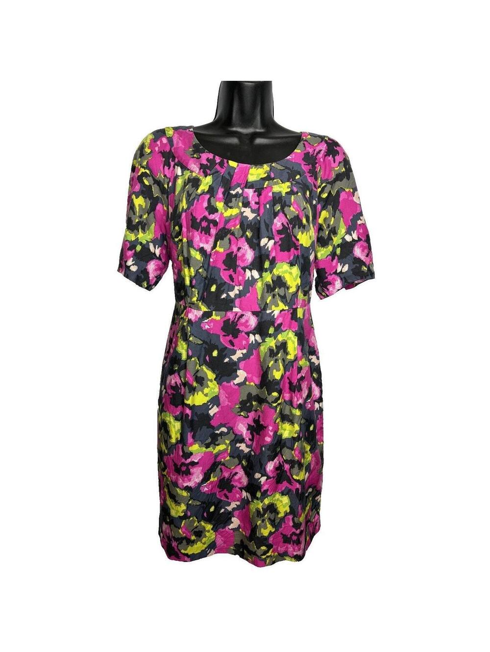 Boden Floral Print Short Sleeve Dress Size UK 12 US 8